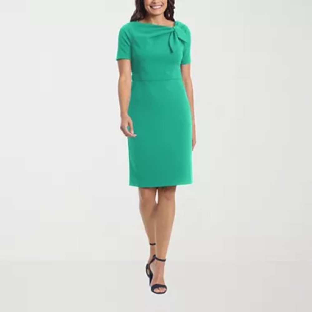 London Style Vibrant Green Midi Dress